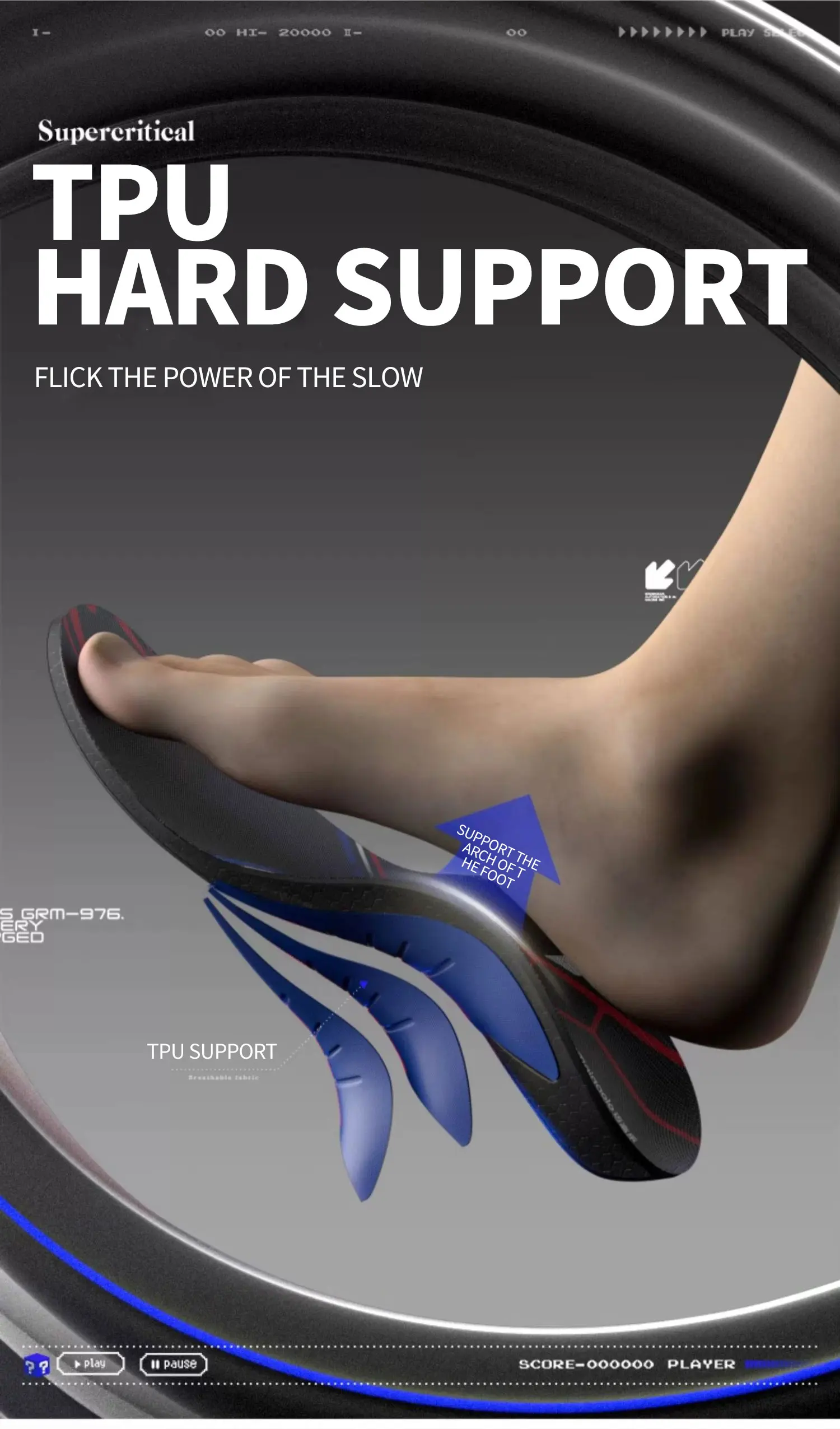 Ultra-Light EVA Sports Insoles with TPU Arch Support Ultra-Light EVA Sports Insoles with TPU Arch Support