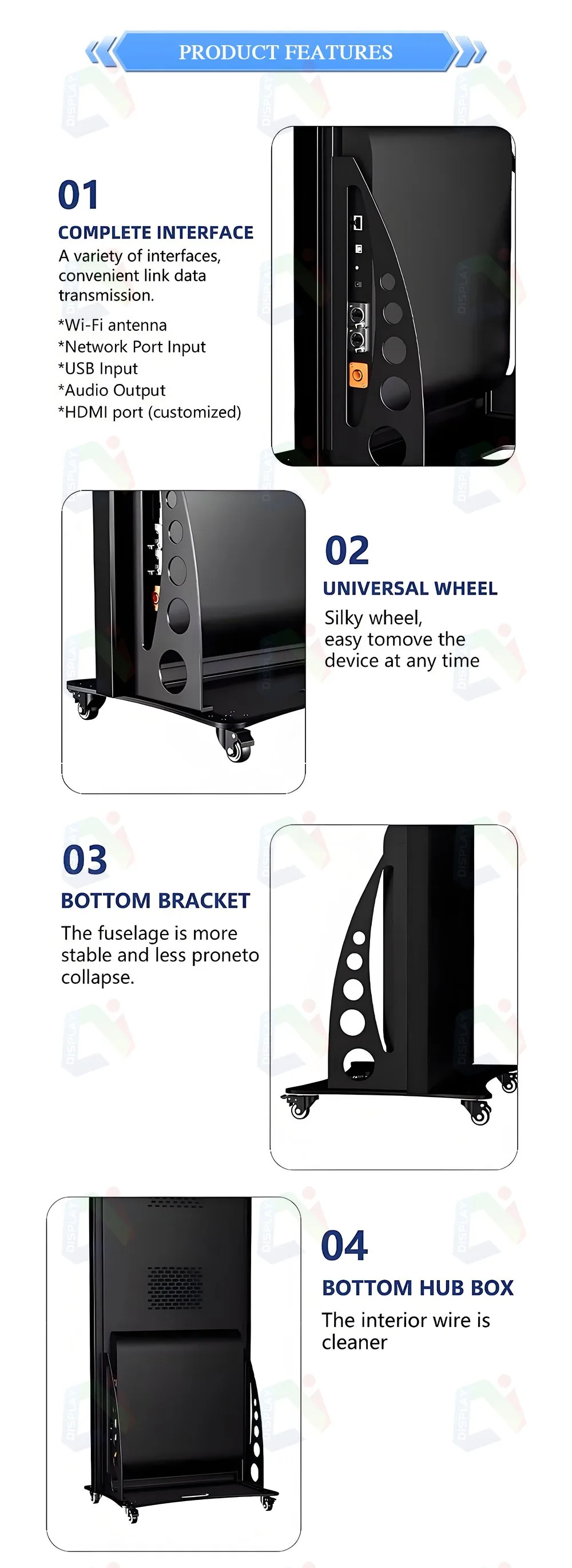 Factory High Quality Ultra-Thin Indoor LED Poster Display Screen Popular Advertising Video Wall and Display Machine for Private factory