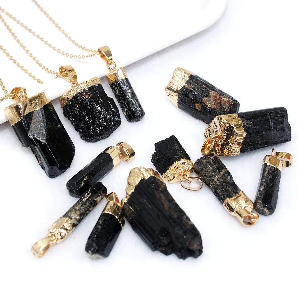 Natural Crystal Pendant Necklace Raw 