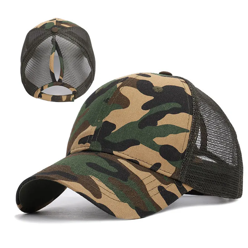 camo toboggan with ponytail hole