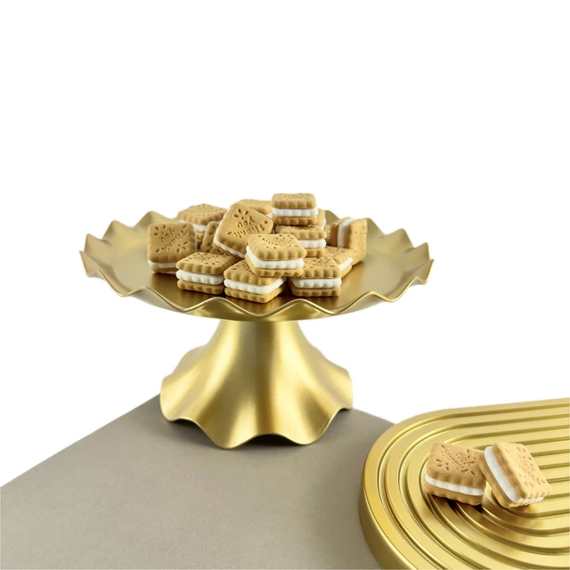durable and sturdy gold cake stand for Wedding, Anniversary, Birthday Party, Celebration,party decorations