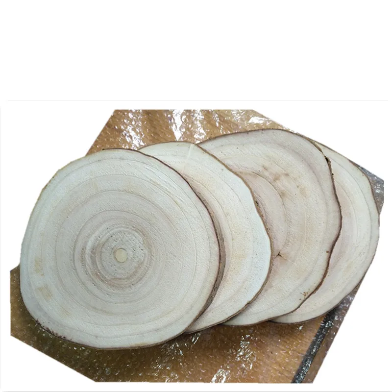 30pcs inachevée ronde naturelle bois Tranches CERCLES DISQUES pour À faire soi-même Artisanat Dia3-4cm