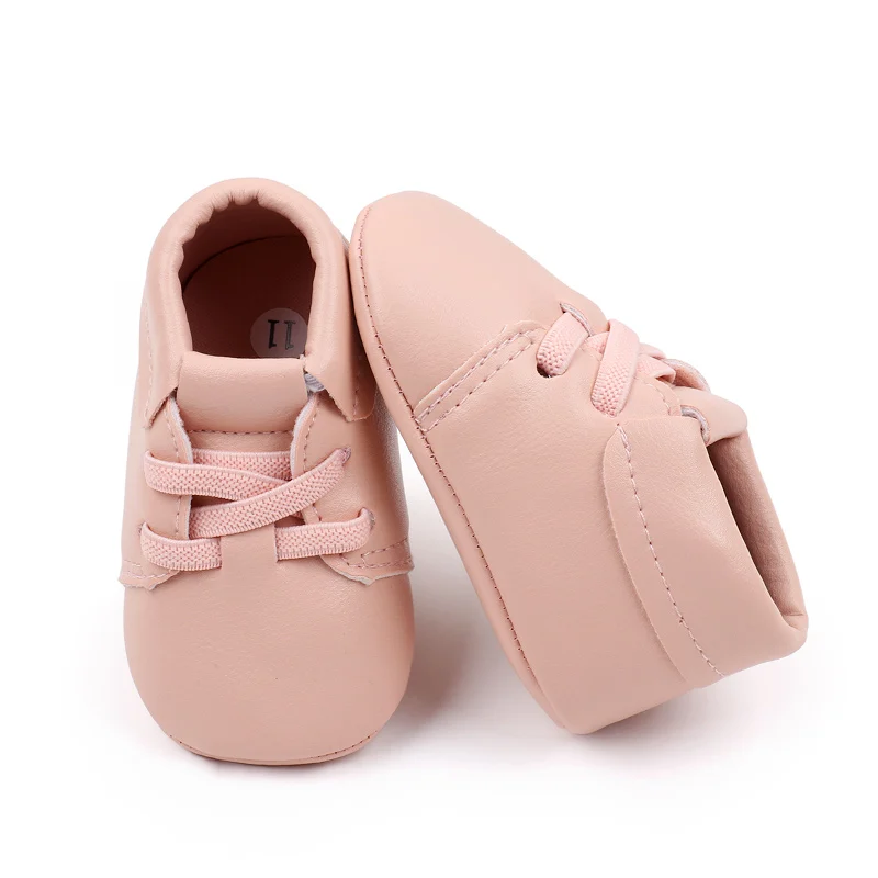 Unisex Baby Shoes New Soft Bottom Pu Lightweight Newborn Shoes Size 0-15 Months for Boys and Girls details
