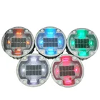 Solar Stud G105 Flashing Round Embeded Recessed Pavement Road Marker Light Aluminum LED Cat Eye Solar Road Stud