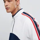 Hoodie Custom Wholesale Colo Block Navy Hoodie Track Jacket/Track Joogers Tracksuit Set For Man
