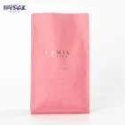 Valve Coffee Bag 500 Gram Valve Zip Lock Pink Plastic Foil 12oz Custom Packaging Coffee Bag
