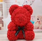 Soap Rose Soap Roses New Model Fashion Custom Design 40cm Foam Soap Flower Rose Teddy Bear