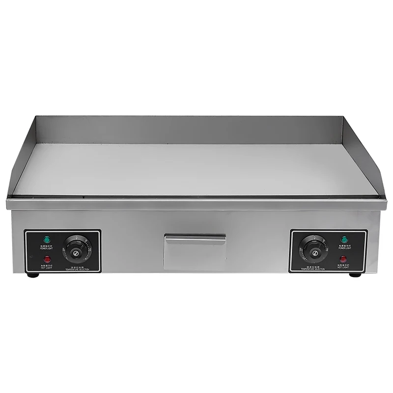 CE Approved OT-820 Counter Top Electric Griddle High Efficiency Stainless Steel Flat for Home Hotels and Retail Use-Hot Sale
