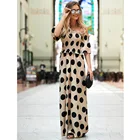 Dress Skirt Women's One-shoulder Tube Top Dress Elastic Temperament Polka Dot Print Skirt S-----XXL