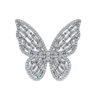 Ring 925 Silver Butterfly Fashion High Quality Luxury DIAMOND RING 925 Sterling Silver Zircon Butterfly Ring