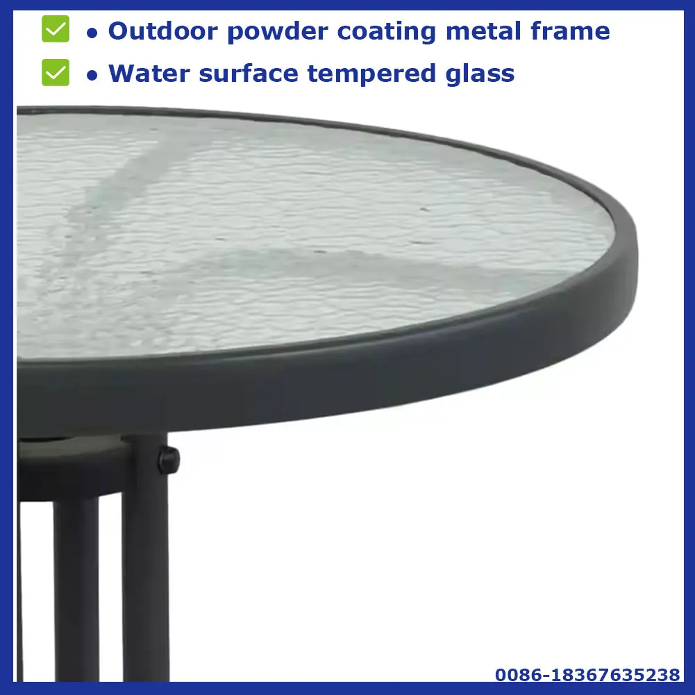 Hot Selling Modern Metal Stacking Teslin Dining Table and Chair Set Casual Entry Patio Leisure for Garden Outdoor Furniture manufacture