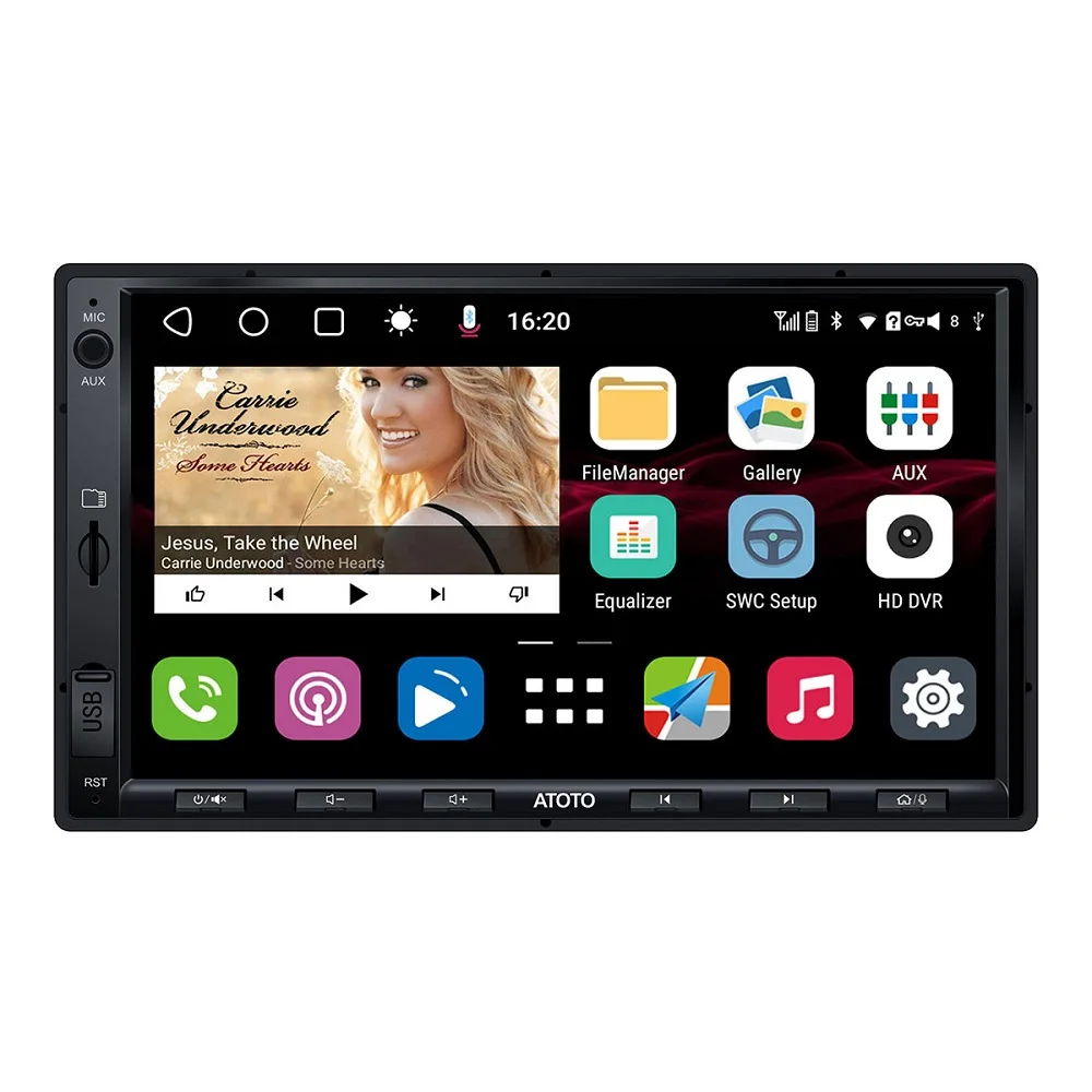 stewardess overdrijving Televisie kijken Atoto 2 Din Android Car Radio 10 7" Autoradio Car Stereo Gps Navigation  Wifi Bt Fm Phone Link For Toyota For Nissan Universal - Buy 2 Din Android  Car Video Car Radio