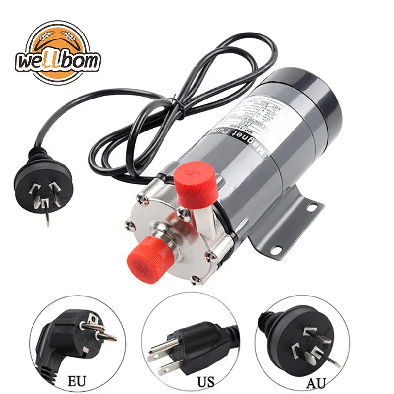 220V 1/2" Food Grade Magnetic Drive Pump 10W MP-15RM Umwälzpumpe Bier Brauen DHL