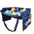 Seat Table Portable Folding Activity Children Seat Table In Car Travel Kids Play Tray