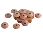 Wood Beads Wholesales 13mm Organic Beech Wood Abacus Beads Wooden Beads Teether Making