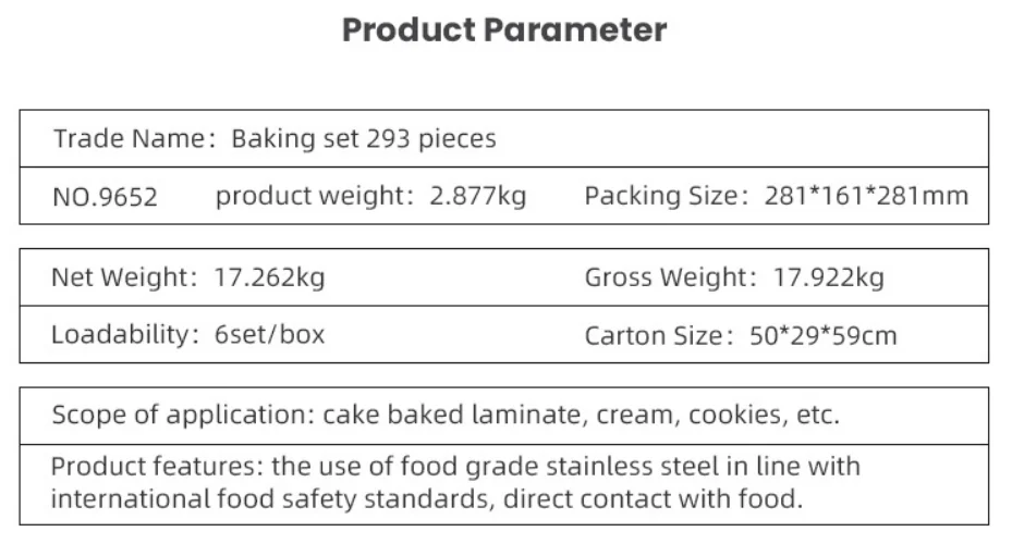 293 Pcs Baking Pastry Cake Tools Decorating Supplies Kit Set Accessories Cake Decorating tools