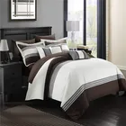 Comforter 100% Microfiber Printed Color Queen Size Luxury Oem 8pcs Comforter Set Bed In A Bag