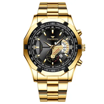 FNGEEN Waterproof Calendar Men's Watch High Quality Stylish Charm Luxury quartz watch