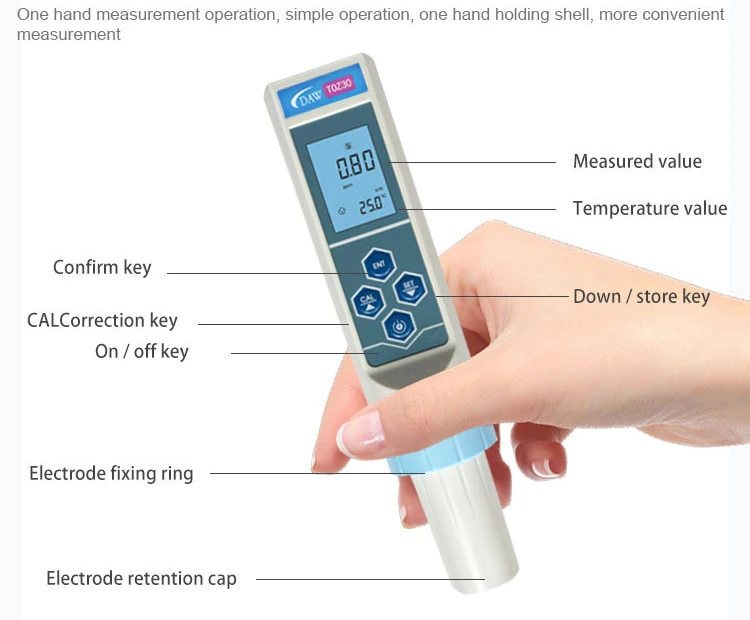 Flygoo Doz30 Dissolved Ozone Meter Ozone Analyzer In Water Portable O3