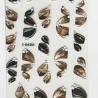 Butterfly Stickers New Relief 5D Feather Butterfly Heart-shaped Nail Stickers