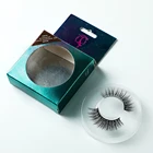 Natural Online Customization Hot Sale 1 Pair 3D Natural Hair Long Winged Dramatic Mink False EyeLashes Fluffy Lashes