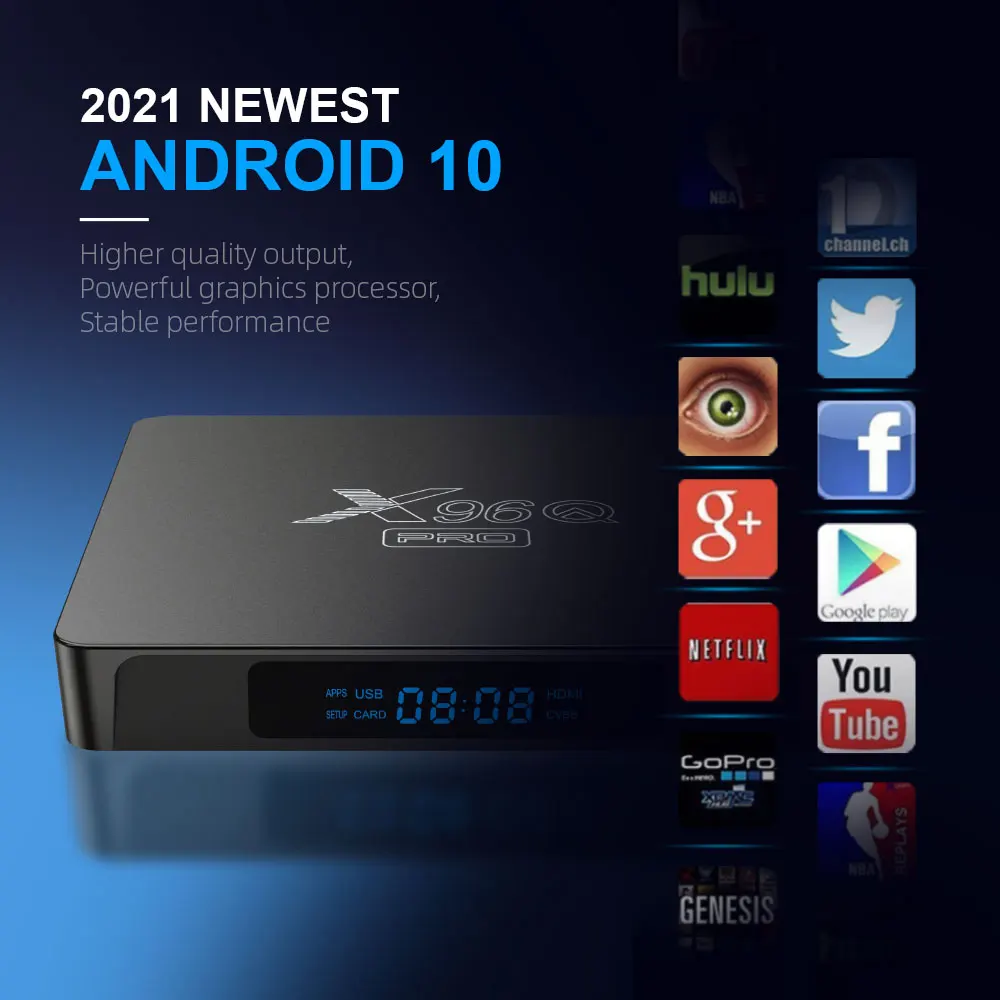 Cheapest Factory Price Android 10 set top box X96Q PRO 2gb 16gb 2.4g wifi Allwinner H313 smart tv box X96Q PRO