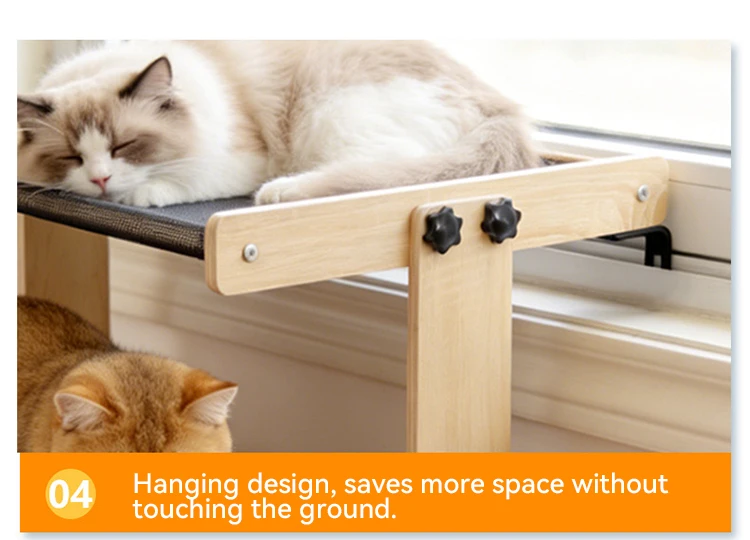 Hot Sale All Season Double Layer Pet Window Hanging Bed Cat Scratcher Cat Nest Fixable Beside Bed Pet Supplies manufacture