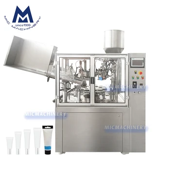 Automatic cream cosmetic soft toothpaste tube filling and sealing machine