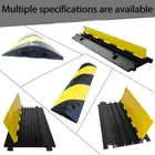 5 Channel Heavy Duty Cable Ramp Road Safety Security Rubber Cable Protector