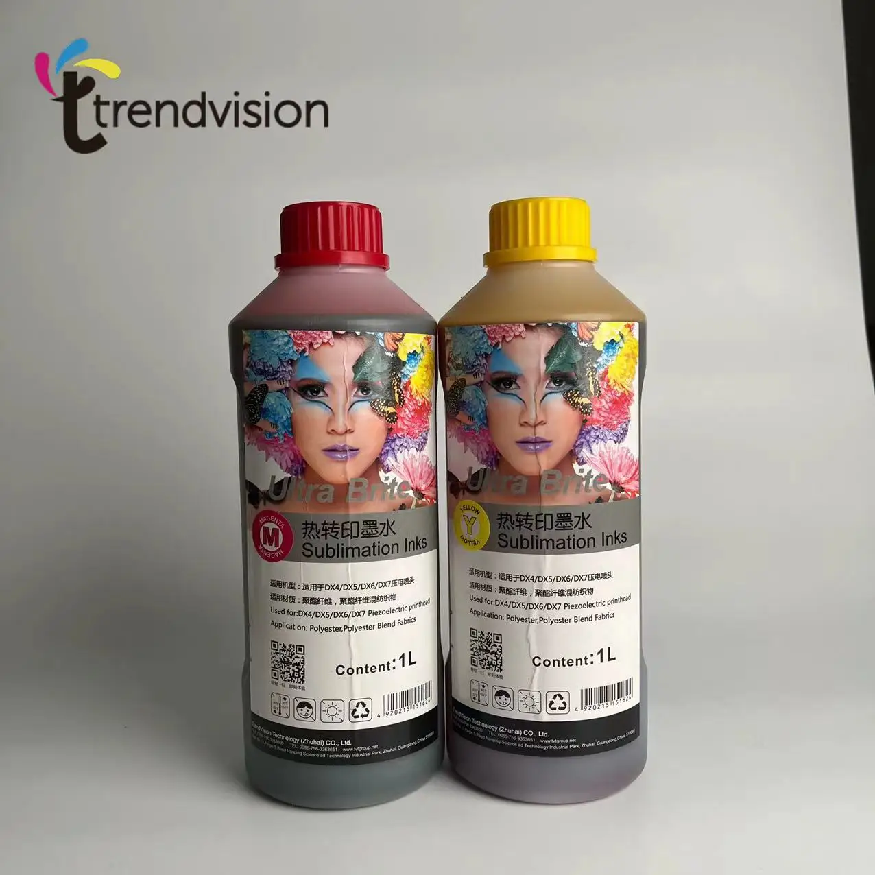 Dx4 Dx5 Trendvision Compatible Bottle Water Based Refill Inkjet Ink