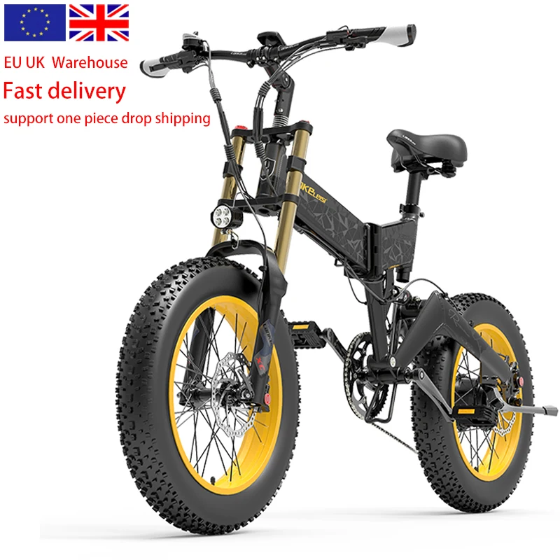 Lankeleisi X3000 Plus Up Folding Ebike 1000w 20 Inch Fat Tire E Bike