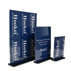 Name Sign Holder Clear Display Stand Table Name Price Tag Holder Custom Reap Restaurant Menu Acrylic Sign Holders