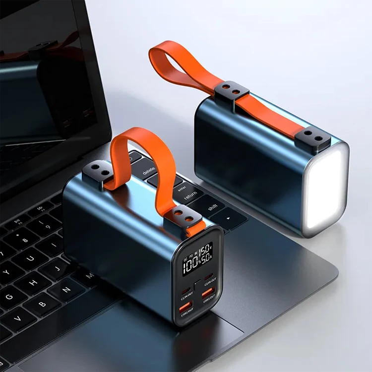 Trending Products 2025 New UUTEK PB198 Aluminum Alloy Body 20V5A Pd100W Fast Charger Power Bank 30000mah with Lanyard for Laptop