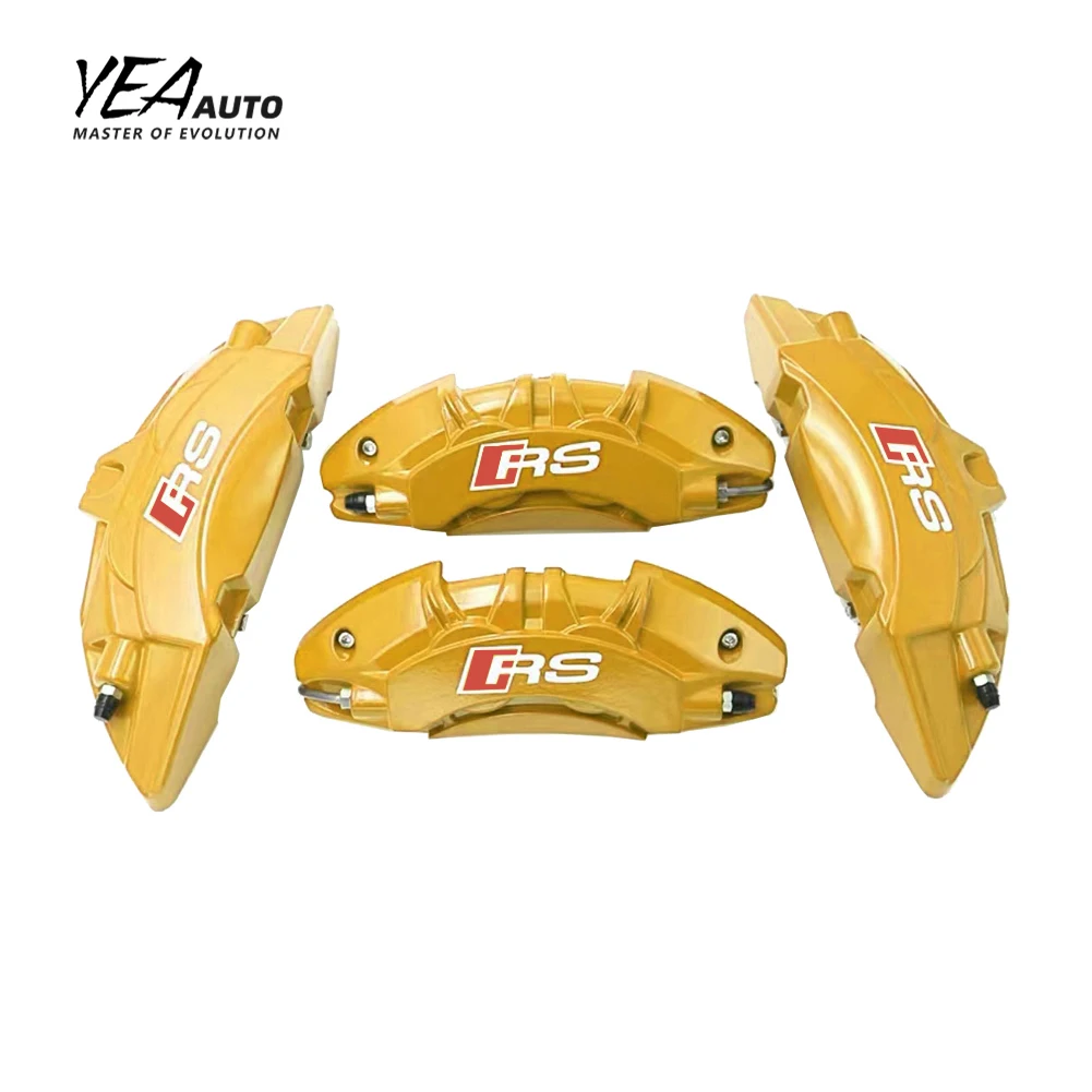 product car brake caliper protect 4pcs auto brake system for audi a4 a5 a6 q5 car calipers brake cover with logo sticker-4