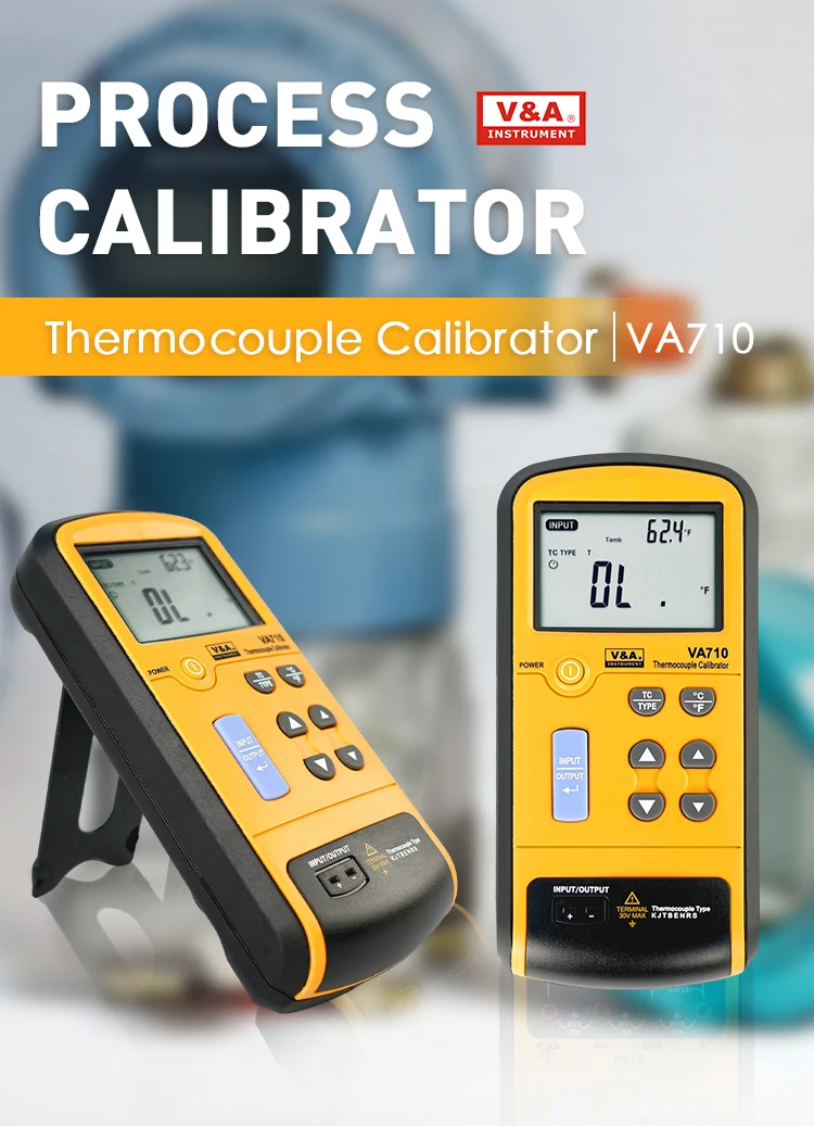V&A VA710 Battery-Powered Multifunction Electronic Thermocouple Calibrator Customizable ODM Support 1-Year Warranty