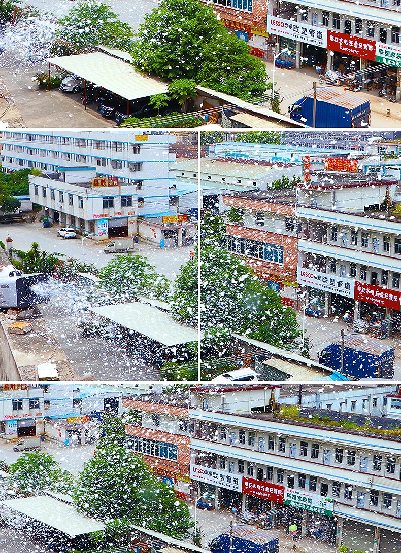 SHTX Small Artificial Snow Making Machine for Stage Christmas Day Party Events Wedding Outdoor 1500W Snowflake Machine Indoor