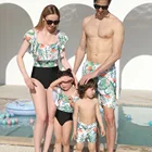 Family Family Beachwear Mommy And Me Swimsuit Mother Daughter Father Son Bikini Family Matching Swimwear