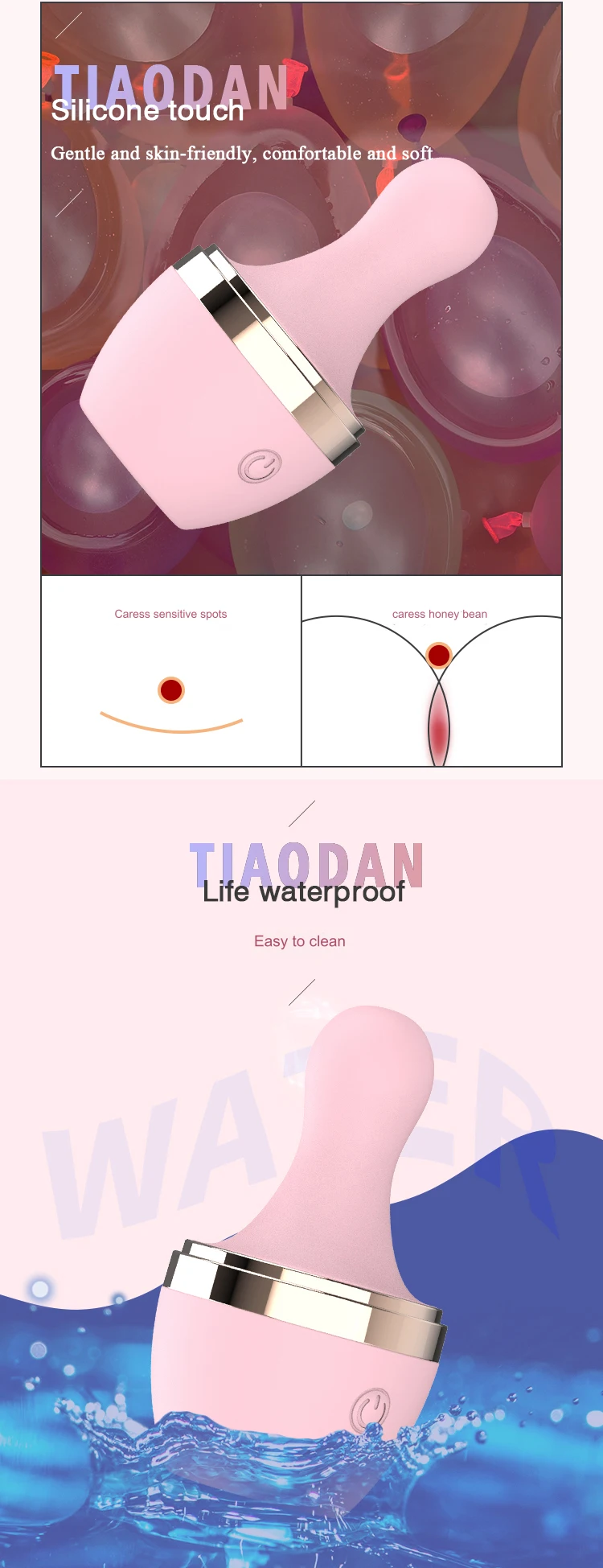 Huevo vibrante de 10 modos de lengua adulta que lame vibrador juguete sexual para mujeres Peñón de punto G Estimulador del clítoris Masajeador Dispositivo de masturbación femenina Carga magnética - details 2