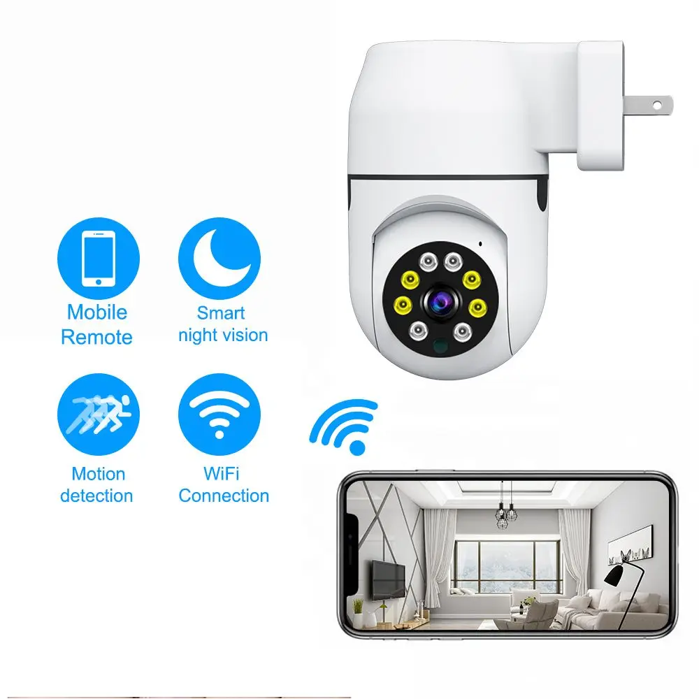 V380 3mp Indoor Wifi Baby Camera CCTV Wifi Ip Mini Cctv Plug And Play 110v 240v Ptz 360 1080P Wireless Network Camera Baby