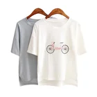 Tshirt Blank PY0723-Custom O-neck Tshirt For Woman Bulk Top Quality Women Cotton Printing T Shirt