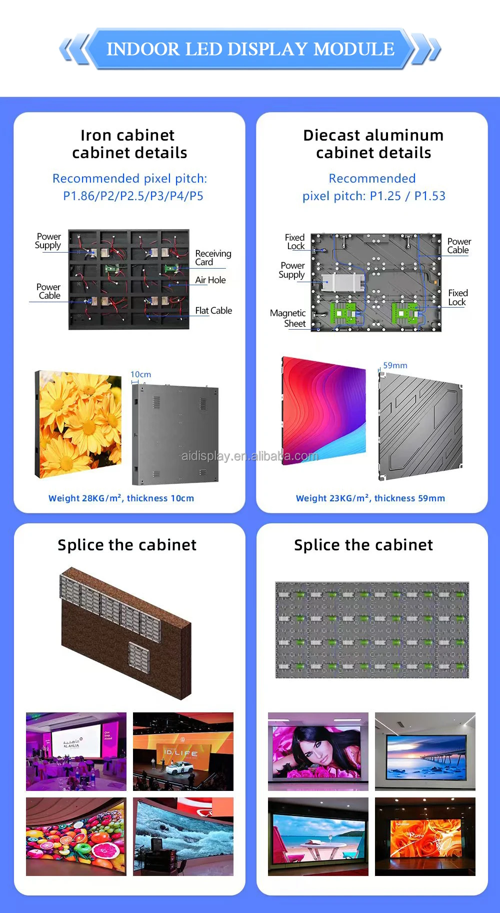 China LED Display Screen Indoor High-definition LED Ultra-Thin Display Screen Conference Room &Church LED Video Digital Signage manufacture