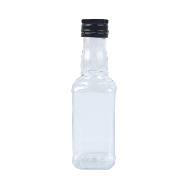 Wholesale 50ml Pet Clear Plastic Bottle For Wine Or Beverage Juice