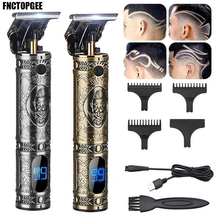 Professional Cordless Hair Trimmer Rechargeable T-blade Trimmer Hair  Clippers For Men Zero Gap Bald Head Beard Shaver - Buy Head Beard Shaver, Head Beard Shaver,Head Beard Shaver Product on 
