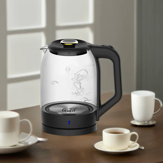 Sell like hot cakes 2.0L 1500W Electric Water Cordless Glass Kettle electric kettle stainless steel