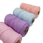 Macrame Rope Wholesale High Quality Single Strand 2mm 3mm 4mm 5mm 6mm Macrame Cord Cotton Rope