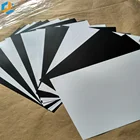 Plastic Printing Pvc Sheets Black Custom Size Matt Frosted White/Black PVC Plastic Sheet For Offset Printing