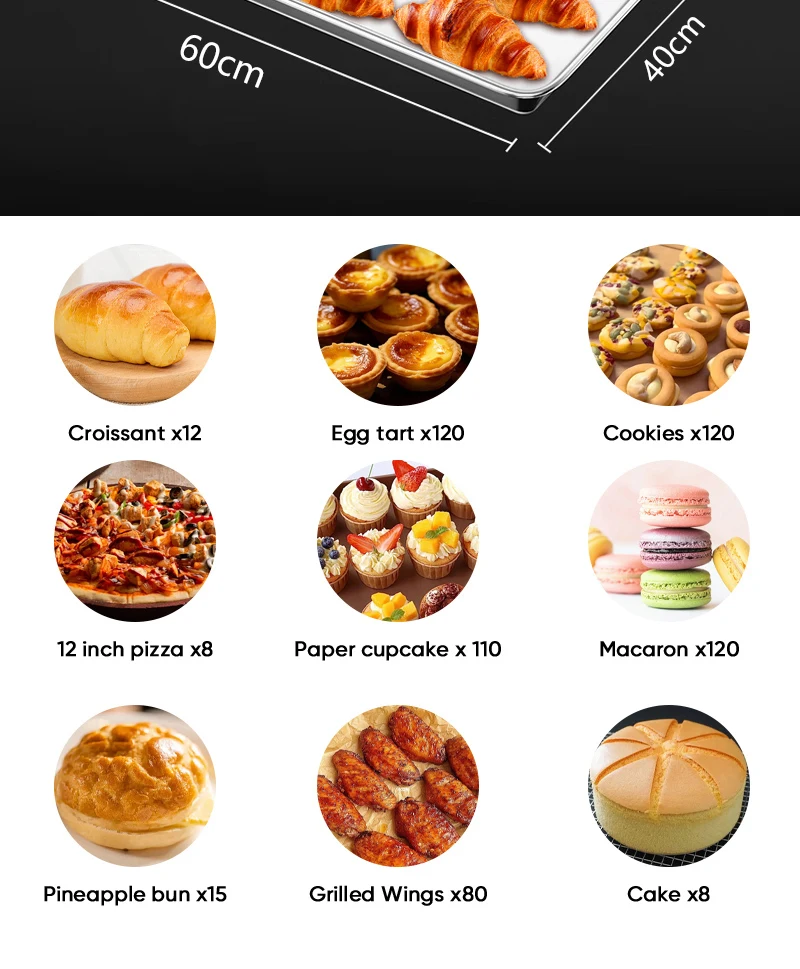 Commercial CE Kitchen Equipment Gas Type Convection Oven with Steamer Function 5 Trays Gas Commercial Convection Oven