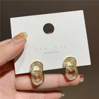 Earring Earrings Luxury Gold Small Hoop Earring Geometric Chain Earrings Jewelry