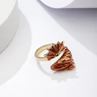 Gold Plated Ring Rings RG0005 Clear Gold Plated Ring Finger Rings