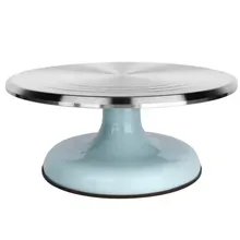 Rotating Cake Stand Sturdy Aluminum Alloy Professional Silent Bearing Cake Turntable For Cake Decorating Supplies For Chefs